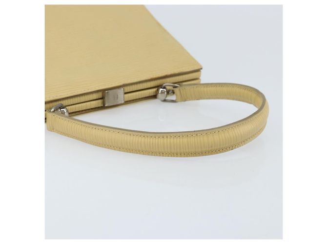 Borsa a mano FENDI in pelle avorio argento Auth ARZ093 Crudo - vista 7