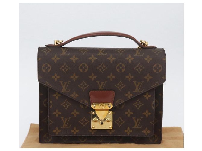 LOUIS VUITTON Borsa a Mano Monceau 28 Monogram M51185 LV Auth BSZ286 Monogramma - vista 12