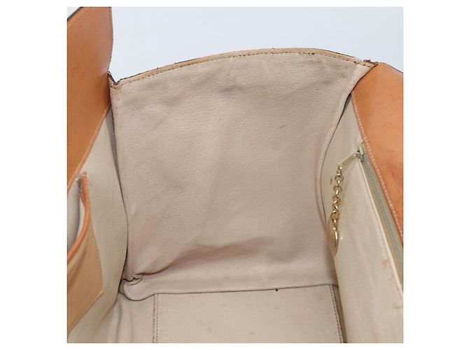 Céline Borsa a mano in tela Macadam CELINE in pelle PVC marrone oro Auth ARZ141 D'oro - vista 18