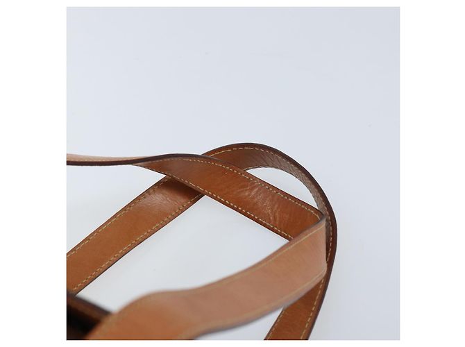 Céline Borsa a mano in tela Macadam CELINE in pelle PVC marrone oro Auth ARZ141 D'oro - vista 8