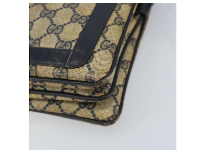 Borsa a Spalla Gucci GG Supreme Sherry Line PVC Blu Navy Oro Auth ep13829 D'oro - vista 10