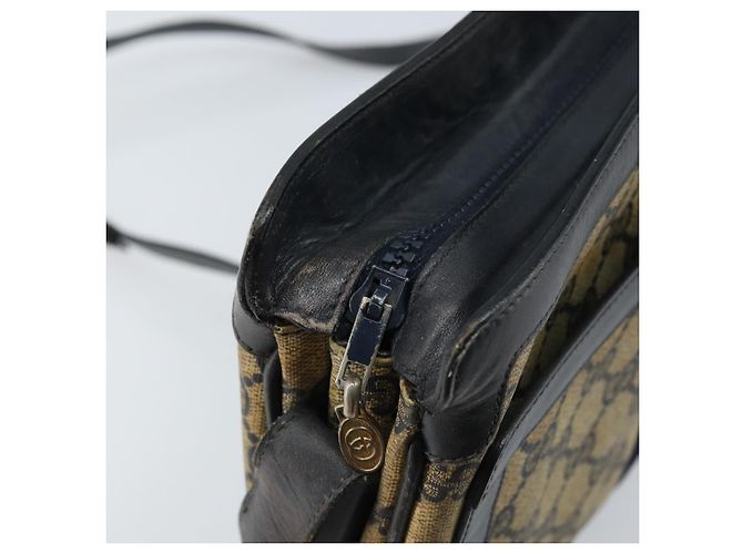 Borsa a Spalla Gucci GG Supreme Sherry Line PVC Blu Navy Oro Auth ep13829 D'oro - vista 15