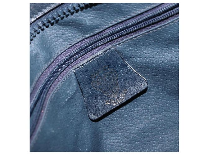 Borsa a Spalla Gucci GG Supreme Sherry Line PVC Blu Navy Oro Auth ep13829 D'oro - vista 16