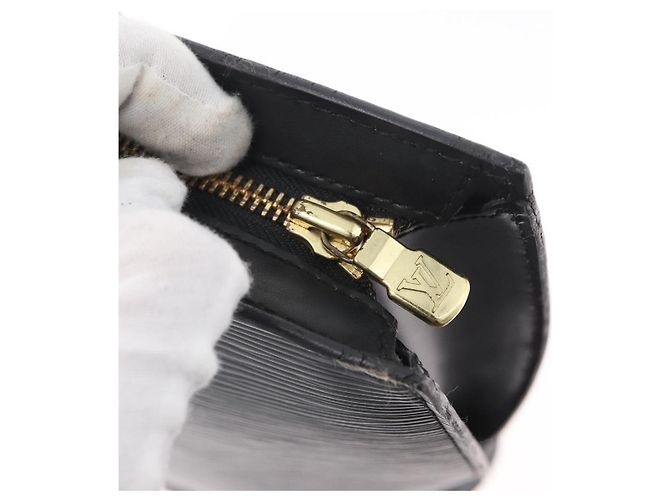 LOUIS VUITTON Borsa a Mano Epi Saint Jacques Nera M52272 LV Auth BSZ235 Nero - vista 15