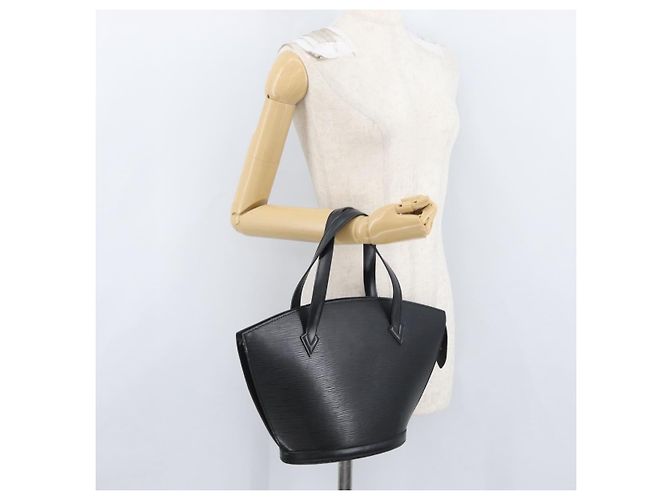 LOUIS VUITTON Borsa a Mano Epi Saint Jacques Nera M52272 LV Auth BSZ235 Nero - vista 22
