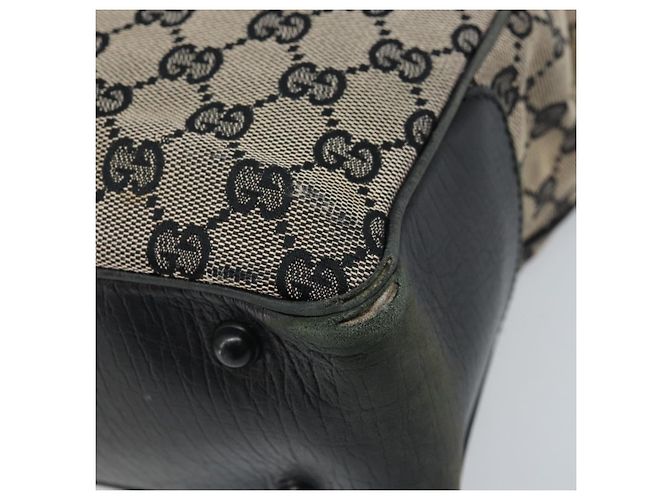 Bamboo Borsa a mano in tela GG Gucci con manico in bambù beige 112530 Auth ka3079 - vista 10