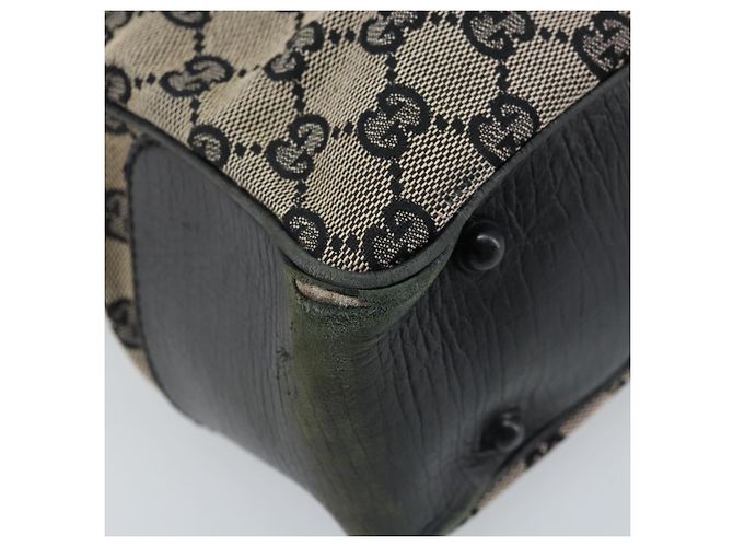 Bamboo Borsa a mano in tela GG Gucci con manico in bambù beige 112530 Auth ka3079 - vista 11