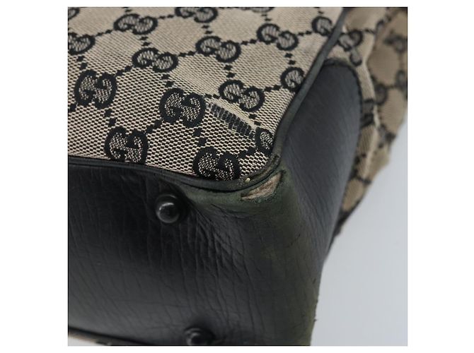 Bamboo Borsa a mano in tela GG Gucci con manico in bambù beige 112530 Auth ka3079 - vista 12
