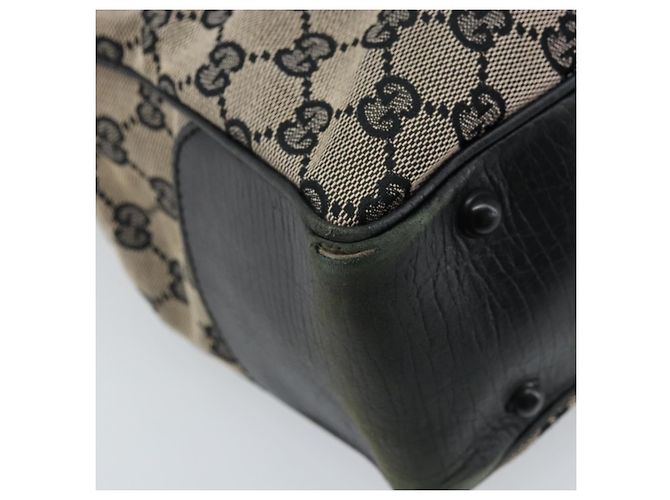 Bamboo Borsa a mano in tela GG Gucci con manico in bambù beige 112530 Auth ka3079 - vista 13