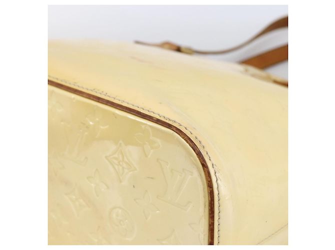 LOUIS VUITTON Monogram Vernis Houston Hand Bag Perle M91342 LV Auth 170050 - view 14