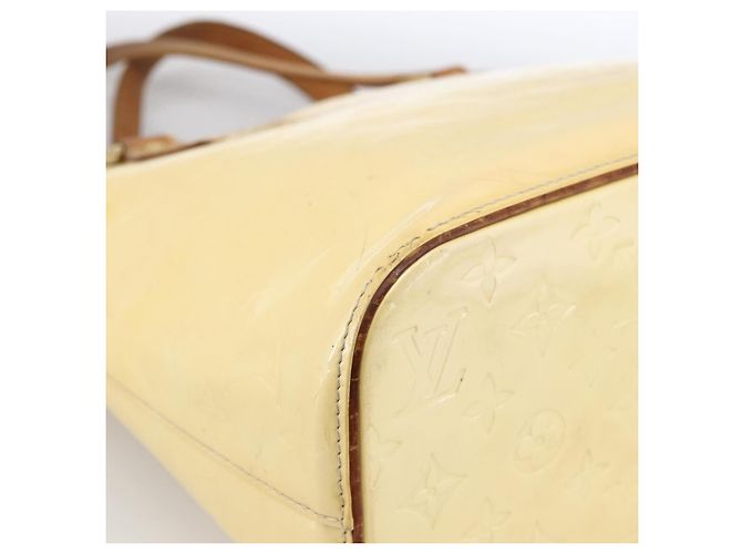 LOUIS VUITTON Monogram Vernis Houston Hand Bag Perle M91342 LV Auth 170050 - view 15