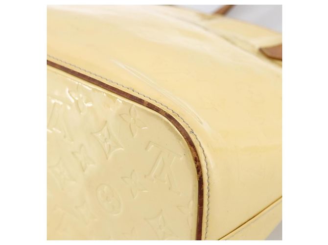 LOUIS VUITTON Monogram Vernis Houston Hand Bag Perle M91342 LV Auth 170050 - view 16