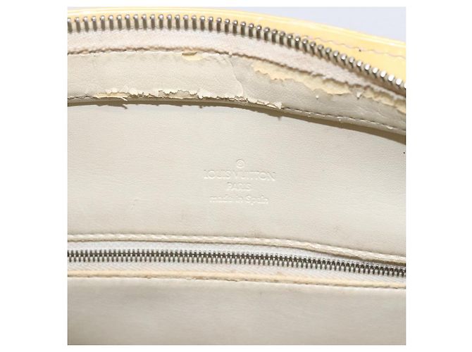 LOUIS VUITTON Monogram Vernis Houston Hand Bag Perle M91342 LV Auth 170050 - view 19