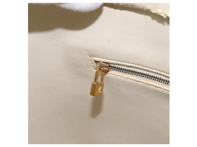 LOUIS VUITTON Monogram Vernis Houston Hand Bag Perle M91342 LV Auth 170050 - view 22