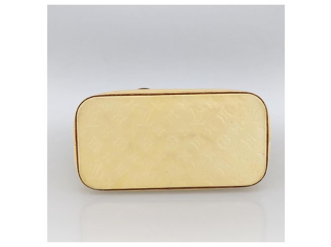 LOUIS VUITTON Monogram Vernis Houston Hand Bag Perle M91342 LV Auth 170050 - view 5