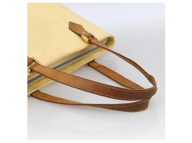 LOUIS VUITTON Monogram Vernis Houston Hand Bag Perle M91342 LV Auth 170050 - view 7