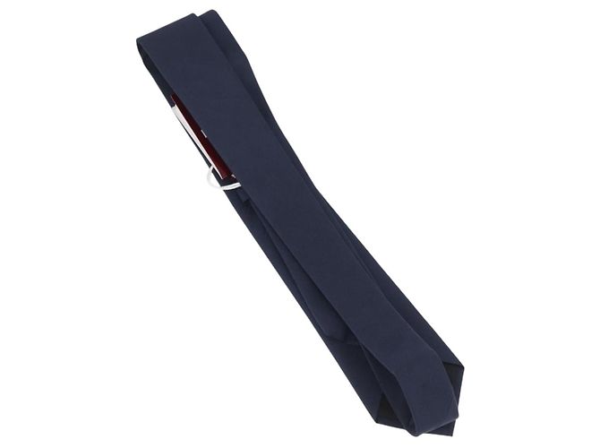 GUCCI Seidenkrawatte navy Auth 174148A Marineblau - Ansicht 10