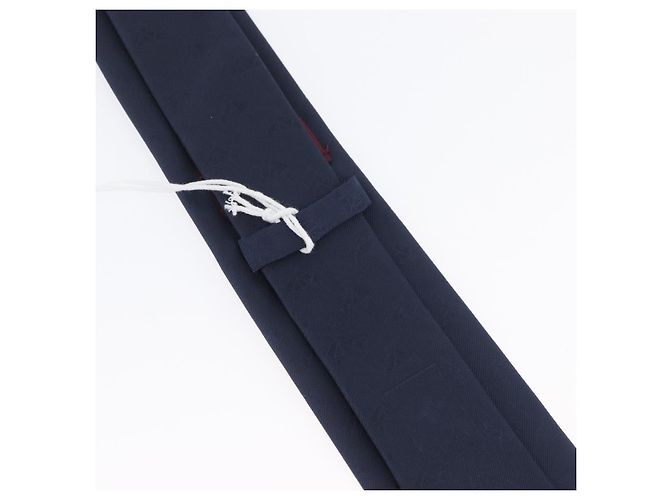 GUCCI Seidenkrawatte navy Auth 174148A Marineblau - Ansicht 12