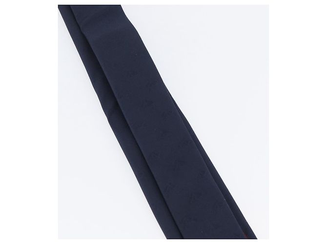 GUCCI Seidenkrawatte navy Auth 174148A Marineblau - Ansicht 13