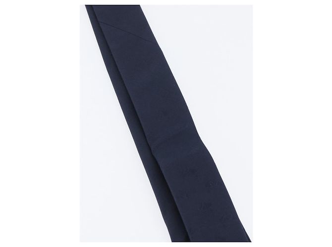 GUCCI Seidenkrawatte navy Auth 174148A Marineblau - Ansicht 14