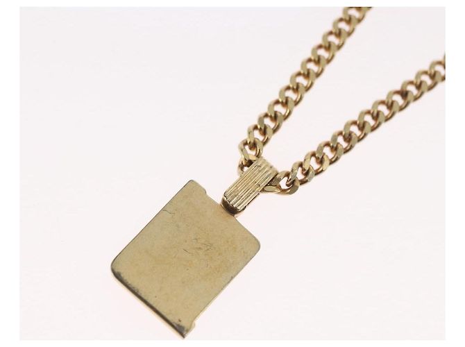 Collana Christian Dior in metallo dorato Auth BA11475 - vista 10