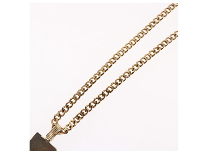 Collana Christian Dior in metallo dorato Auth BA11475 - vista 11