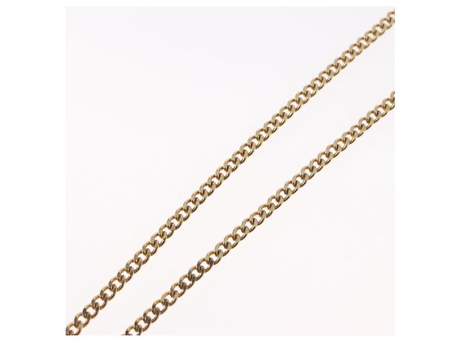 Collana Christian Dior in metallo dorato Auth BA11475 - vista 12