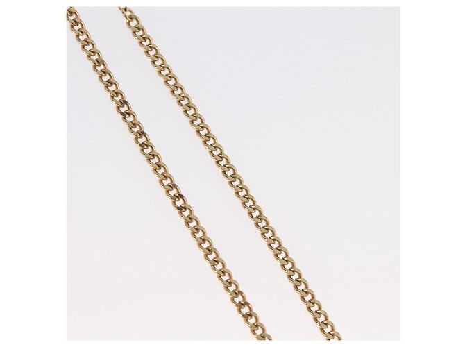 Collana Christian Dior in metallo dorato Auth BA11475 - vista 6