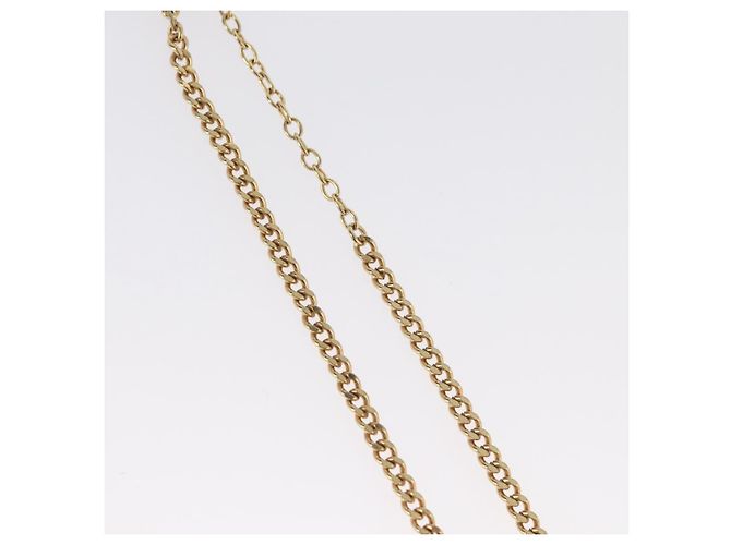 Collana Christian Dior in metallo dorato Auth BA11475 - vista 7