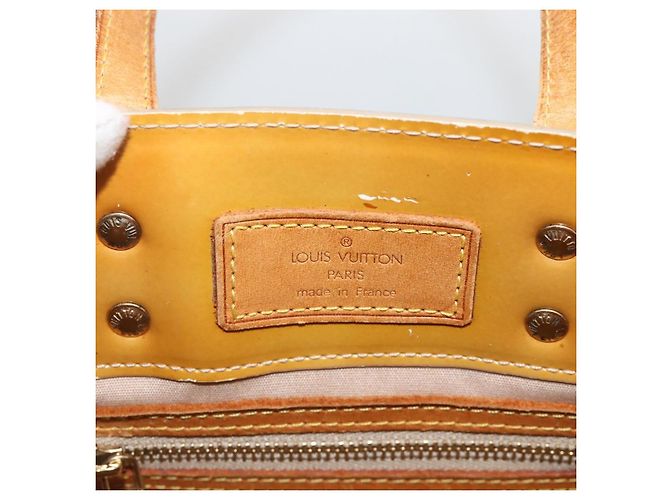 LOUIS VUITTON Monogram Vernis Reade PM Borsa a Mano Beige M91144 LV Auth ka3100 - vista 10