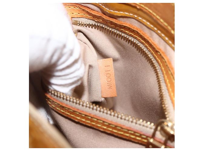 LOUIS VUITTON Monogram Vernis Reade PM Borsa a Mano Beige M91144 LV Auth ka3100 - vista 12