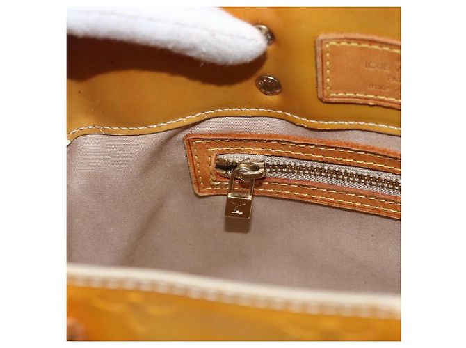 LOUIS VUITTON Monogram Vernis Reade PM Borsa a Mano Beige M91144 LV Auth ka3100 - vista 19