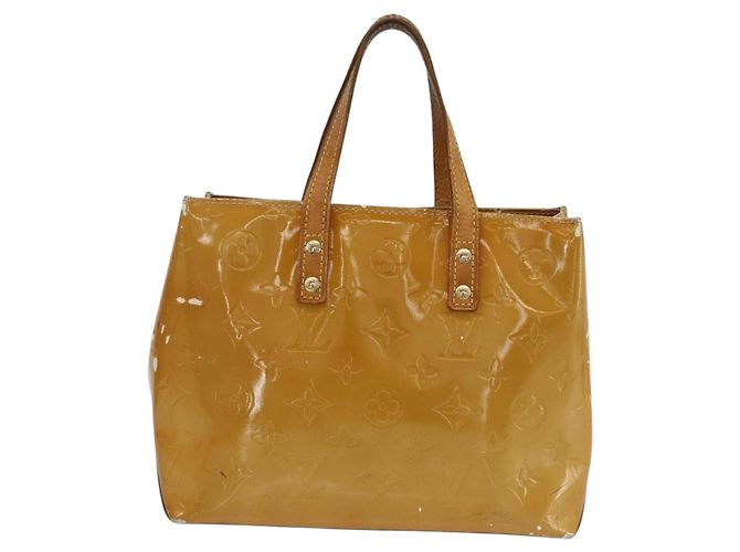 LOUIS VUITTON Monogram Vernis Reade PM Borsa a Mano Beige M91144 LV Auth ka3100 - vista 2
