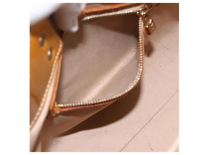 LOUIS VUITTON Monogram Vernis Reade PM Borsa a Mano Beige M91144 LV Auth ka3100 - vista 20