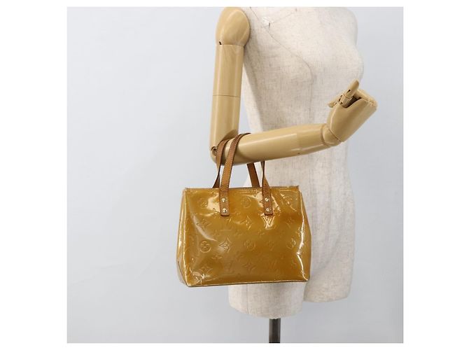 LOUIS VUITTON Monogram Vernis Reade PM Borsa a Mano Beige M91144 LV Auth ka3100 - vista 21