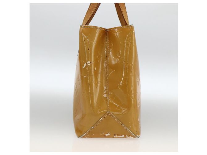 LOUIS VUITTON Monogram Vernis Reade PM Borsa a Mano Beige M91144 LV Auth ka3100 - vista 3