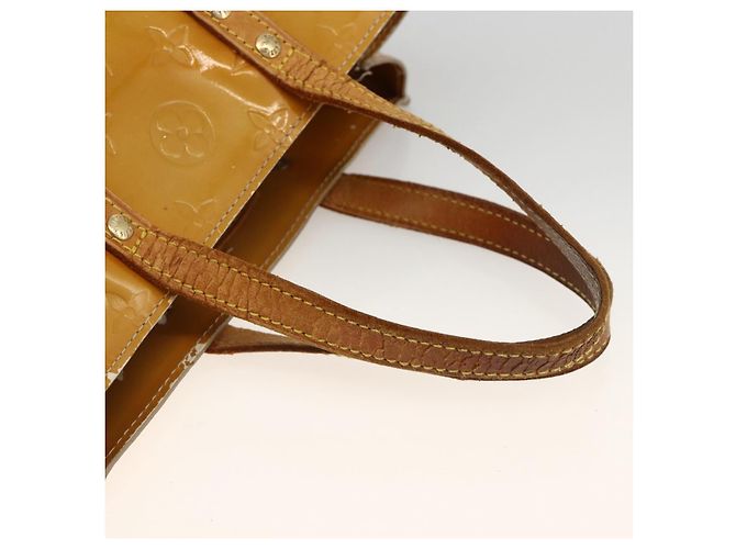 LOUIS VUITTON Monogram Vernis Reade PM Borsa a Mano Beige M91144 LV Auth ka3100 - vista 7
