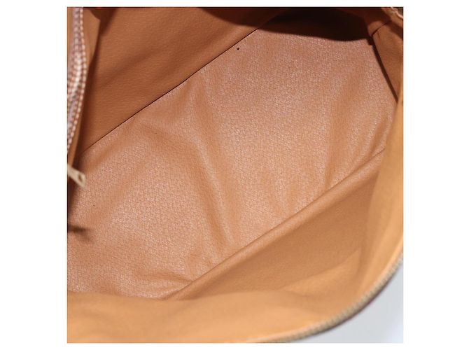 Céline Borsa a mano in tela Macadam CELINE in pelle PVC marrone e oro Auth ka3055 D'oro - vista 16