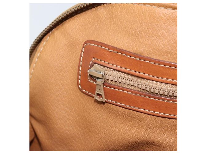 Céline Borsa a mano in tela Macadam CELINE in pelle PVC marrone e oro Auth ka3055 D'oro - vista 19