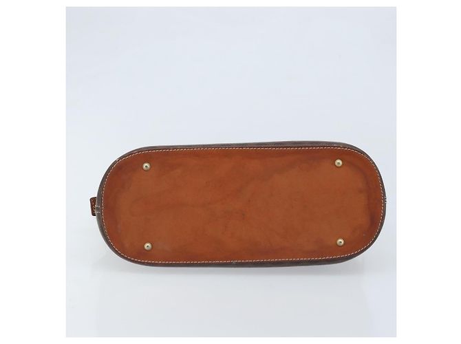 Céline Borsa a mano in tela Macadam CELINE in pelle PVC marrone e oro Auth ka3055 D'oro - vista 9