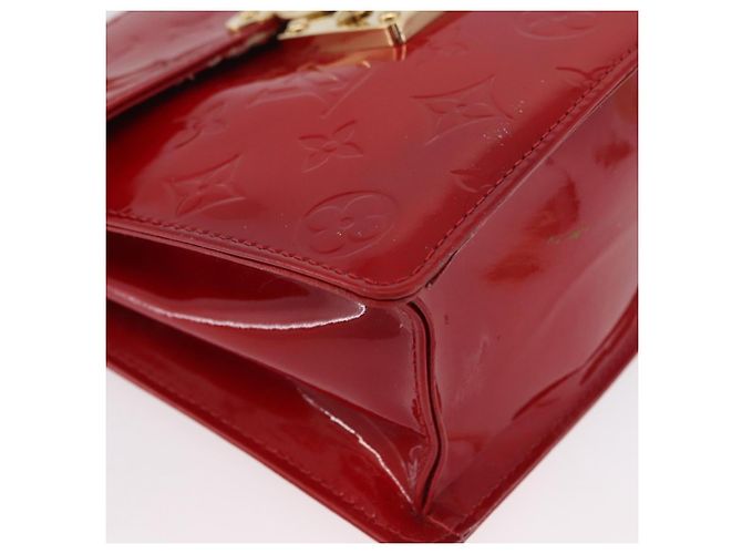 LOUIS VUITTON Borsa a Mano Spring Street Monogram Vernis Rossa M91135 LV Auth ARZ439 Rosso - vista 10