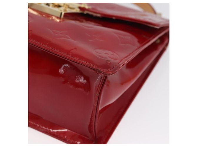 LOUIS VUITTON Borsa a Mano Spring Street Monogram Vernis Rossa M91135 LV Auth ARZ439 Rosso - vista 11