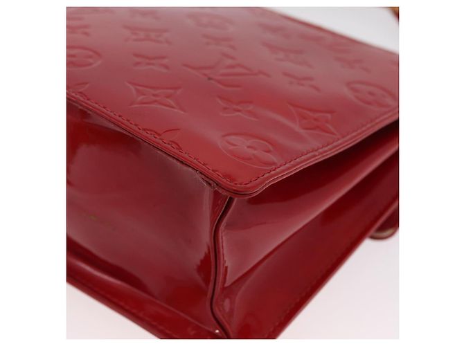 LOUIS VUITTON Borsa a Mano Spring Street Monogram Vernis Rossa M91135 LV Auth ARZ439 Rosso - vista 13