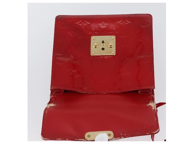 LOUIS VUITTON Borsa a Mano Spring Street Monogram Vernis Rossa M91135 LV Auth ARZ439 Rosso - vista 17