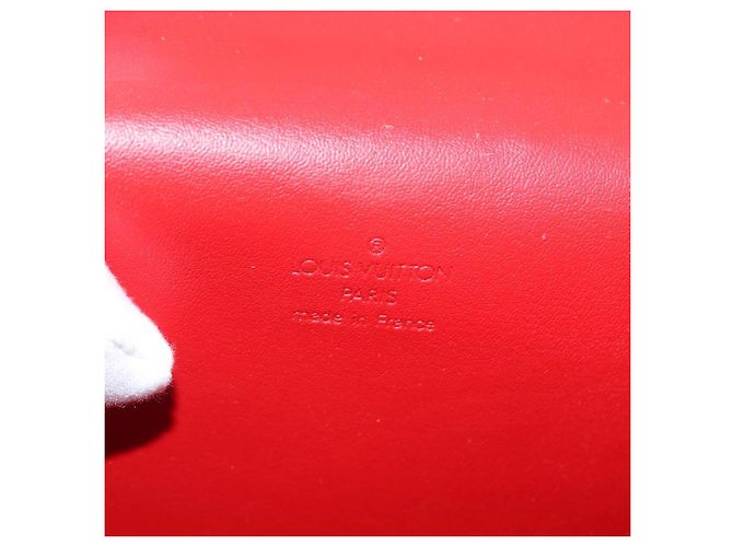LOUIS VUITTON Borsa a Mano Spring Street Monogram Vernis Rossa M91135 LV Auth ARZ439 Rosso - vista 20