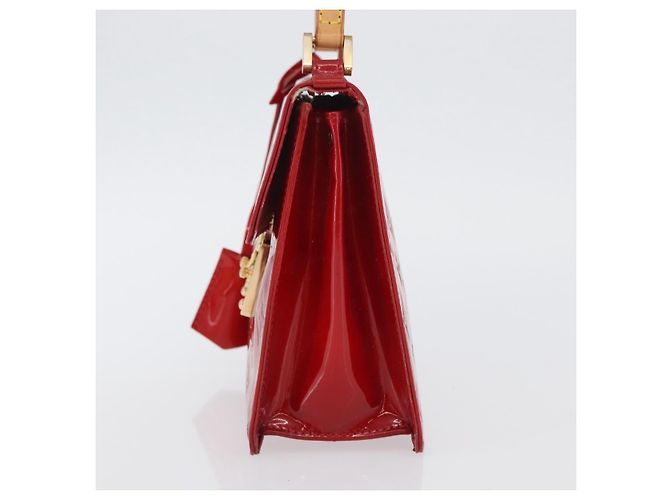 LOUIS VUITTON Borsa a Mano Spring Street Monogram Vernis Rossa M91135 LV Auth ARZ439 Rosso - vista 4