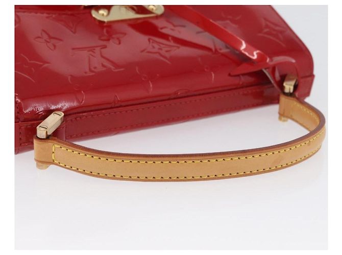 LOUIS VUITTON Borsa a Mano Spring Street Monogram Vernis Rossa M91135 LV Auth ARZ439 Rosso - vista 7