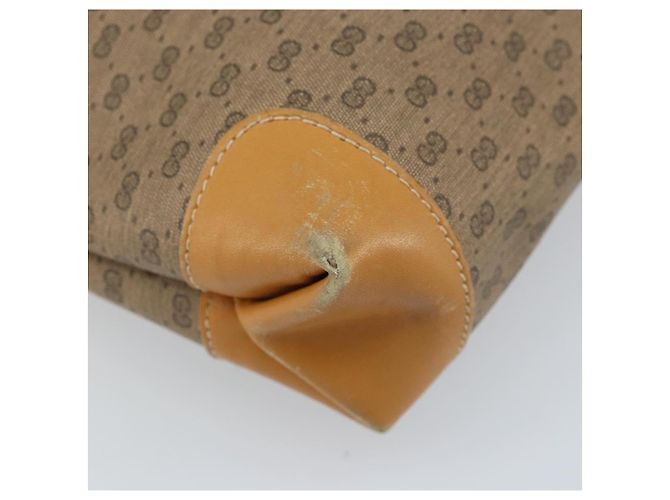 Gucci Borsa tote Micro GG Supreme in PVC beige e oro 002 098 0057 Auth ep13772 D'oro - view 11