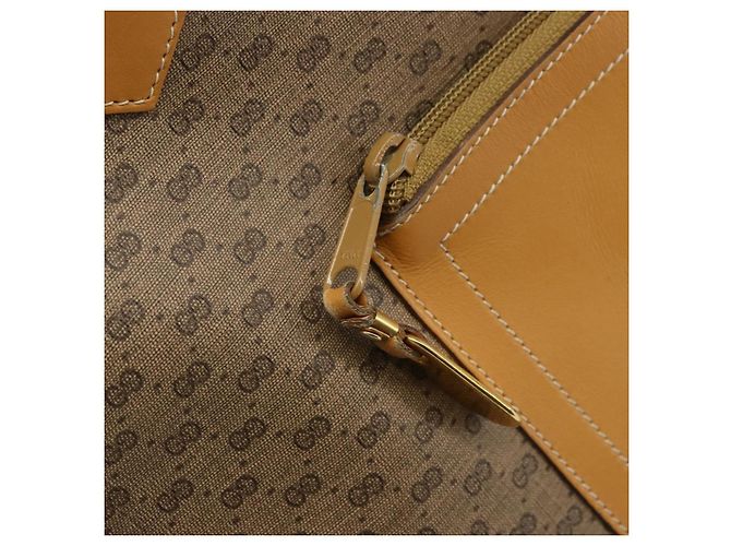 Gucci Borsa tote Micro GG Supreme in PVC beige e oro 002 098 0057 Auth ep13772 D'oro - view 14