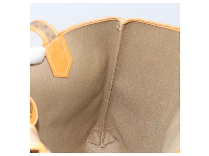 Gucci Borsa tote Micro GG Supreme in PVC beige e oro 002 098 0057 Auth ep13772 D'oro - view 17